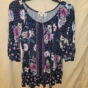 Womens floral print blouse
